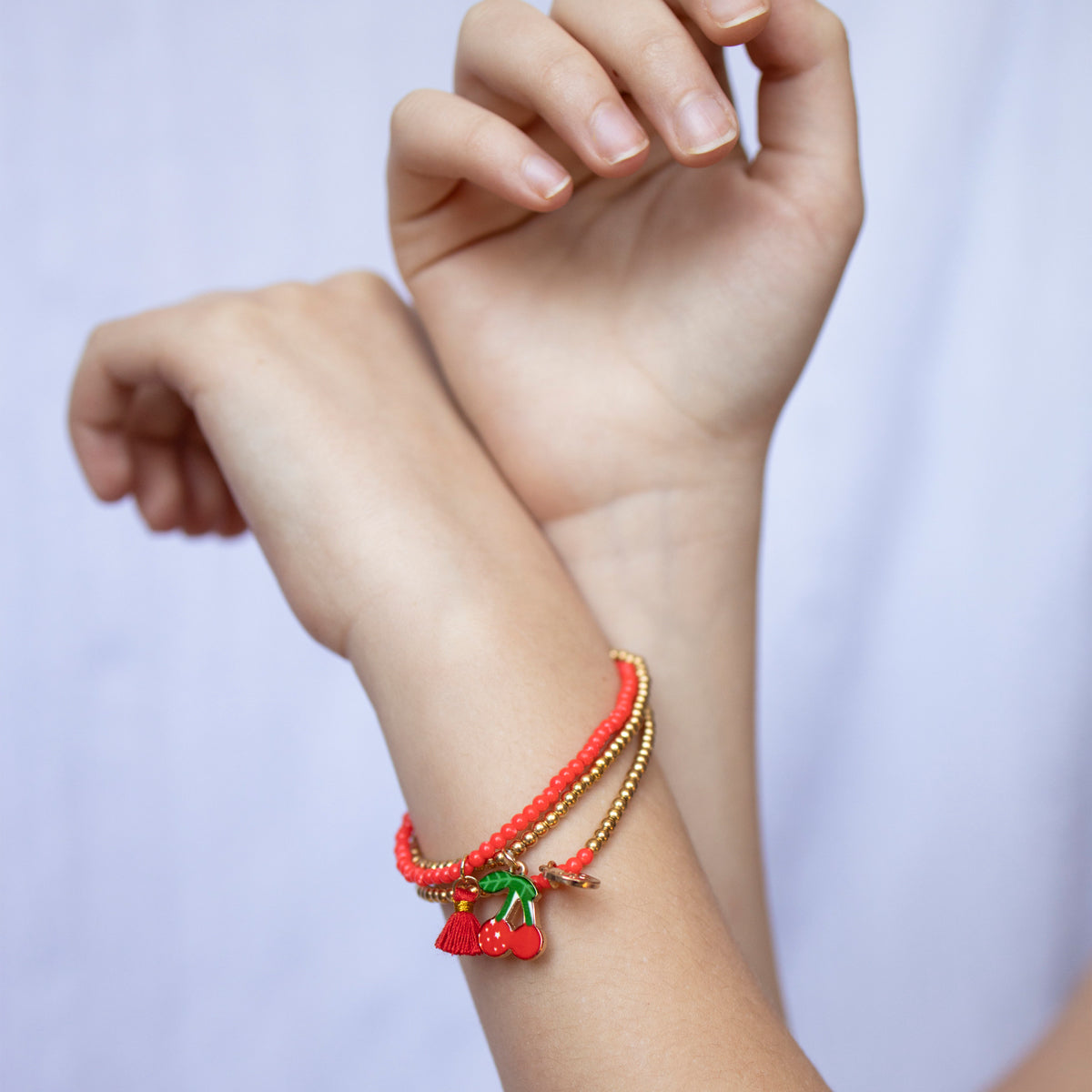 Riley Bracelets - Cherry - Set of 3