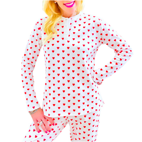 Mamie Women's Pima Cotton Pajama Pant Set - Bunny Hop Pink – Lila