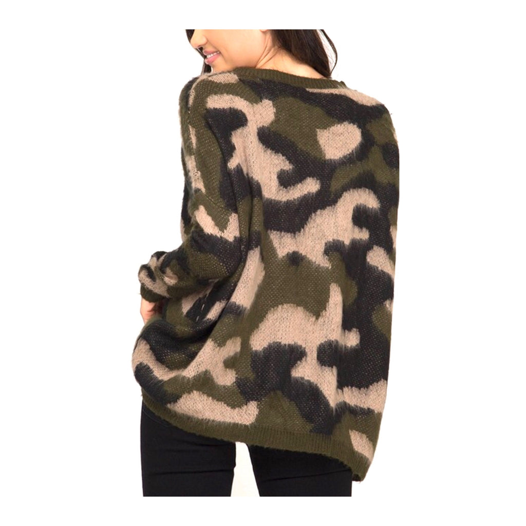 fuzzy camo hoodie