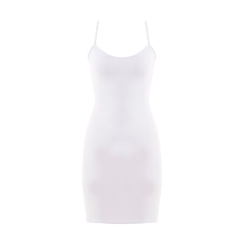 White SEAMLESS Layering Tunic Cami - James Ascher