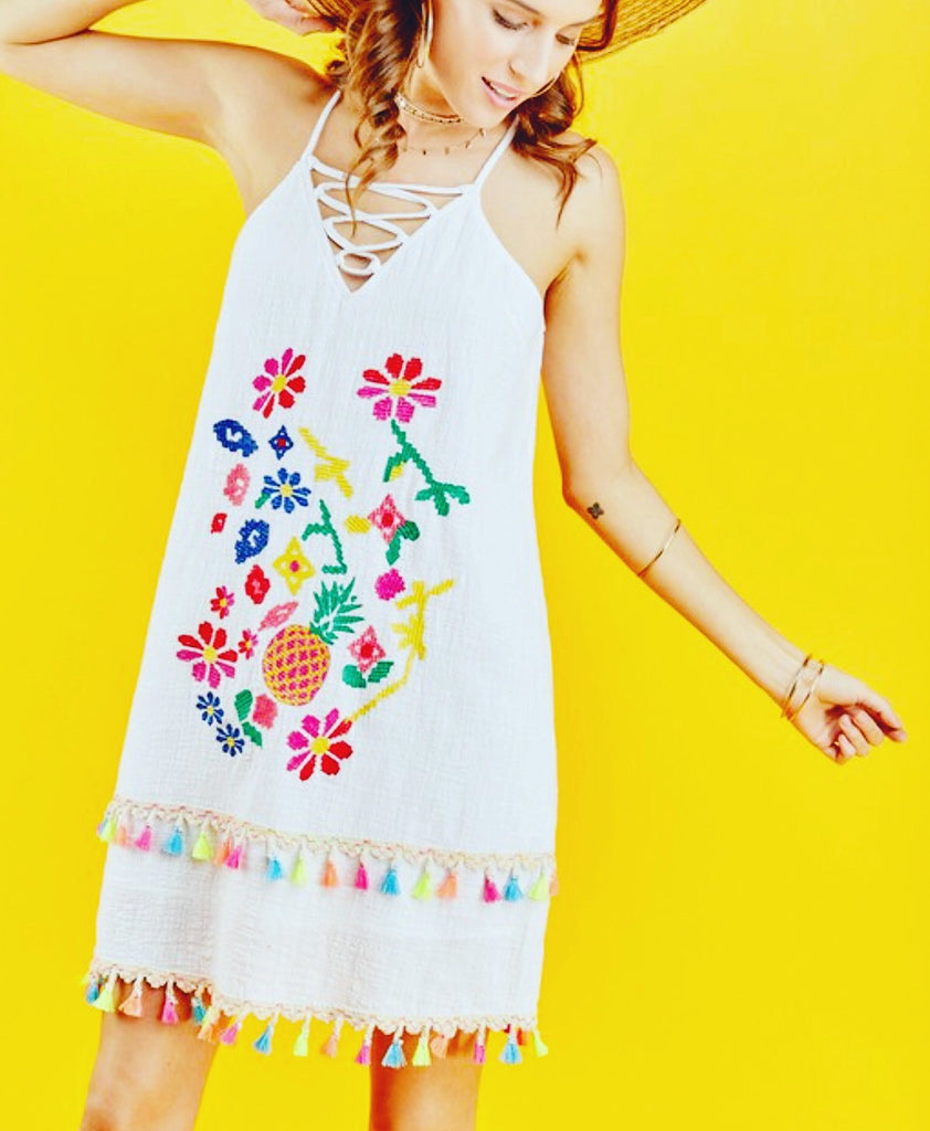 fiesta dress white