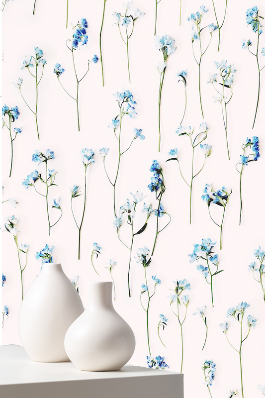 Wallshoppe Dandelion Floral Print Wallpaper