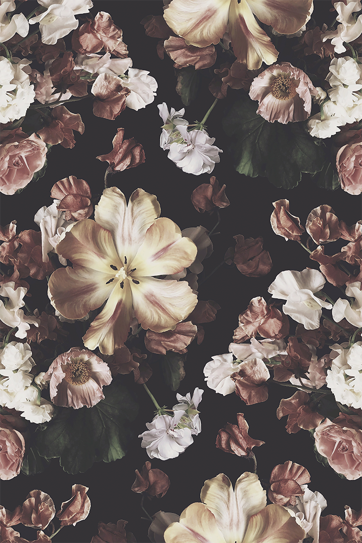 Reese Dark Floral Wallpaper | Ashley Woodson Bailey