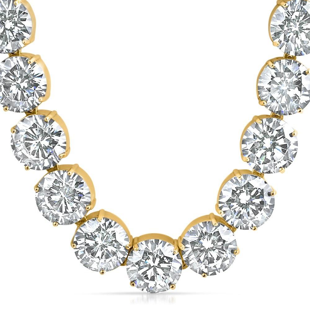 Jumbo 20MM Gold Steel CZ Tennis Chain - ugleam product image