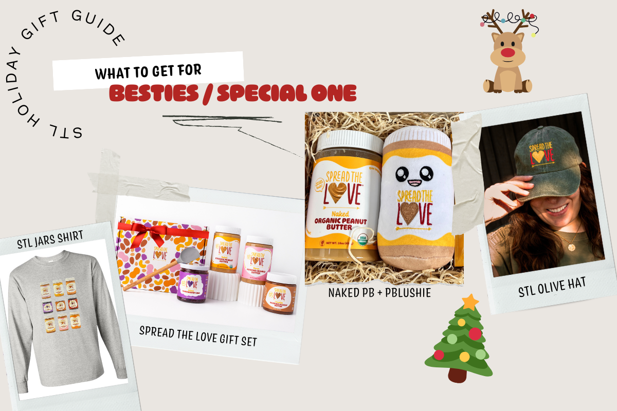 What to get for besties/special one - STL Jars Shirt, Spread The Love Gift Set, STL NAKED PB and PBlushie, or STL Olive Hat