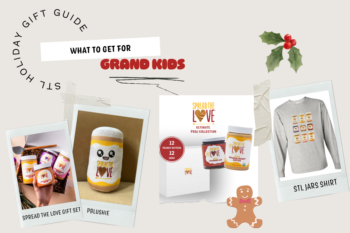 What to get for grandkids - Spread The Love Gift Set, PBlushie, STL Ultimate PB Collection, or  STL Jars Shirt