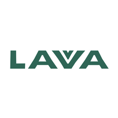 Lava logo with green letters