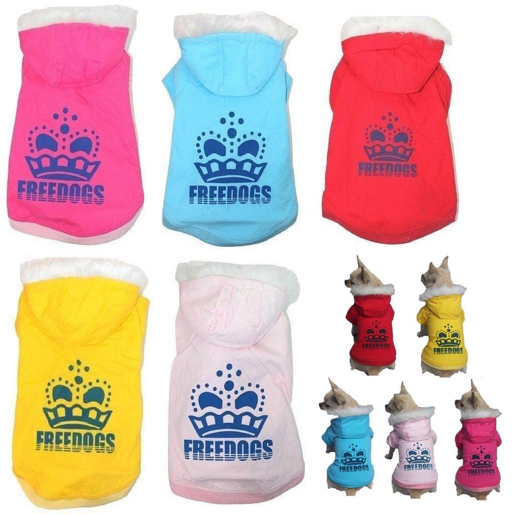 Dog Puppy Coat Jacket Clothes Apparel Hood Spring Autumn