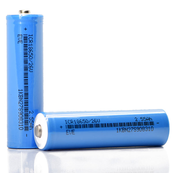 progressief Forensische geneeskunde vreugde 18650 Battery Eve 3.6v 2550mAh 7.5A - Button Top Battery – Battery World