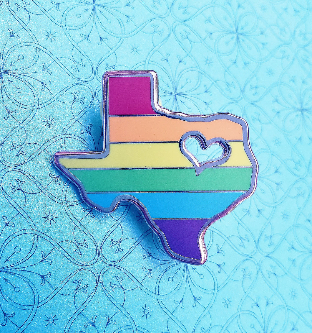 texas gay pride pin