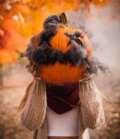 Smoking Halloween Pumpkin