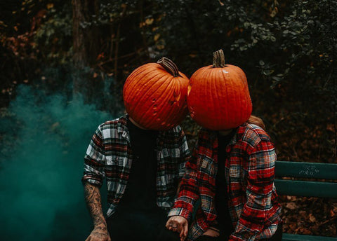 pumpkin head photoshoot idea