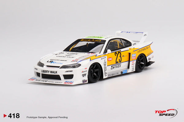 topspeed lbwk nissan silvia s15 super silhouette front quarter
