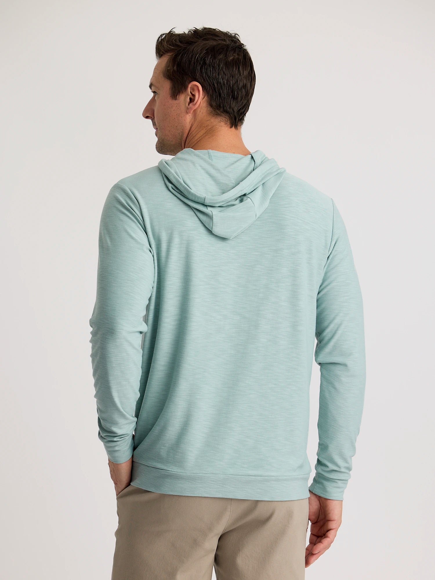 Men's Bamboo Slub Hoodie II - Ocean Mist
