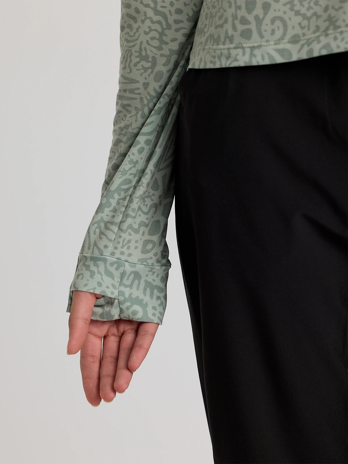 Women's Elevate Lightweight Hoodie - Drifter Print Desert Sage
