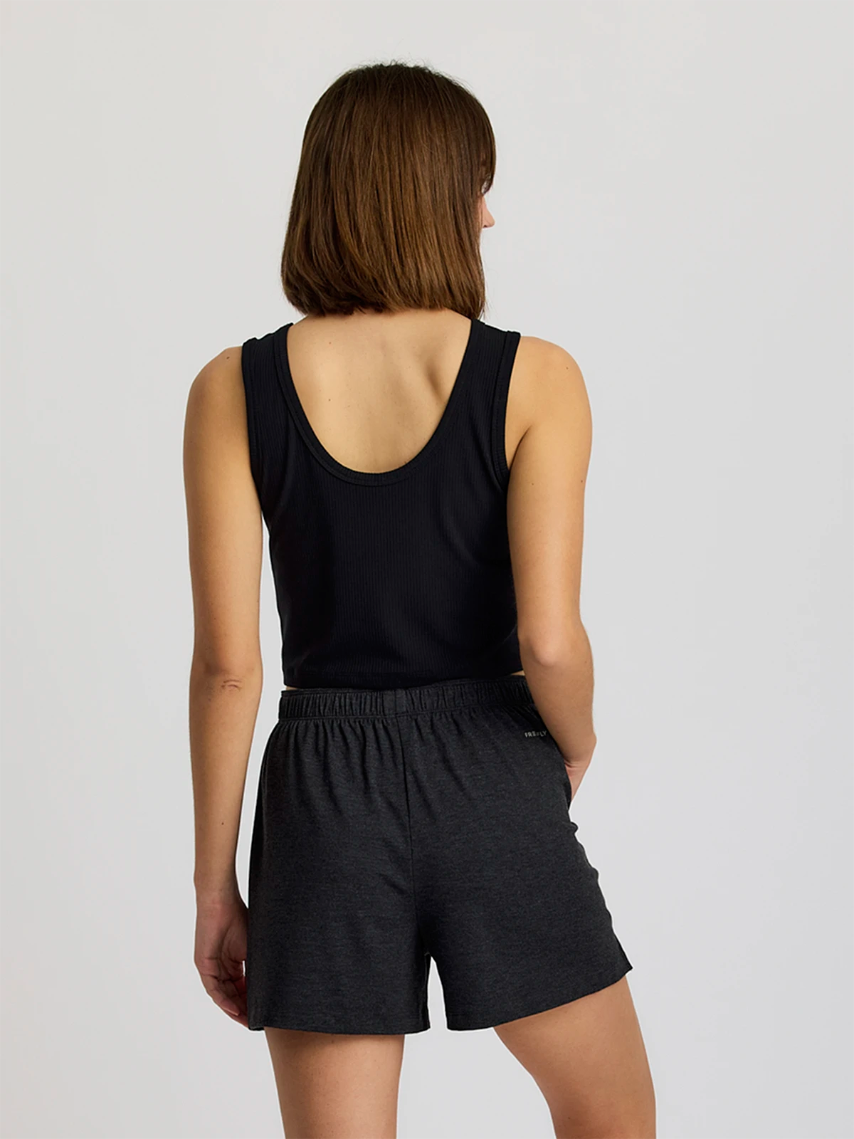 Women's Ribbed Bamboo Tank - Black