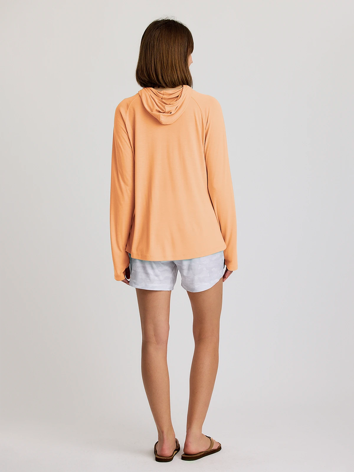 Women's Bamboo Lightweight Hoodie II - Tropic Orange