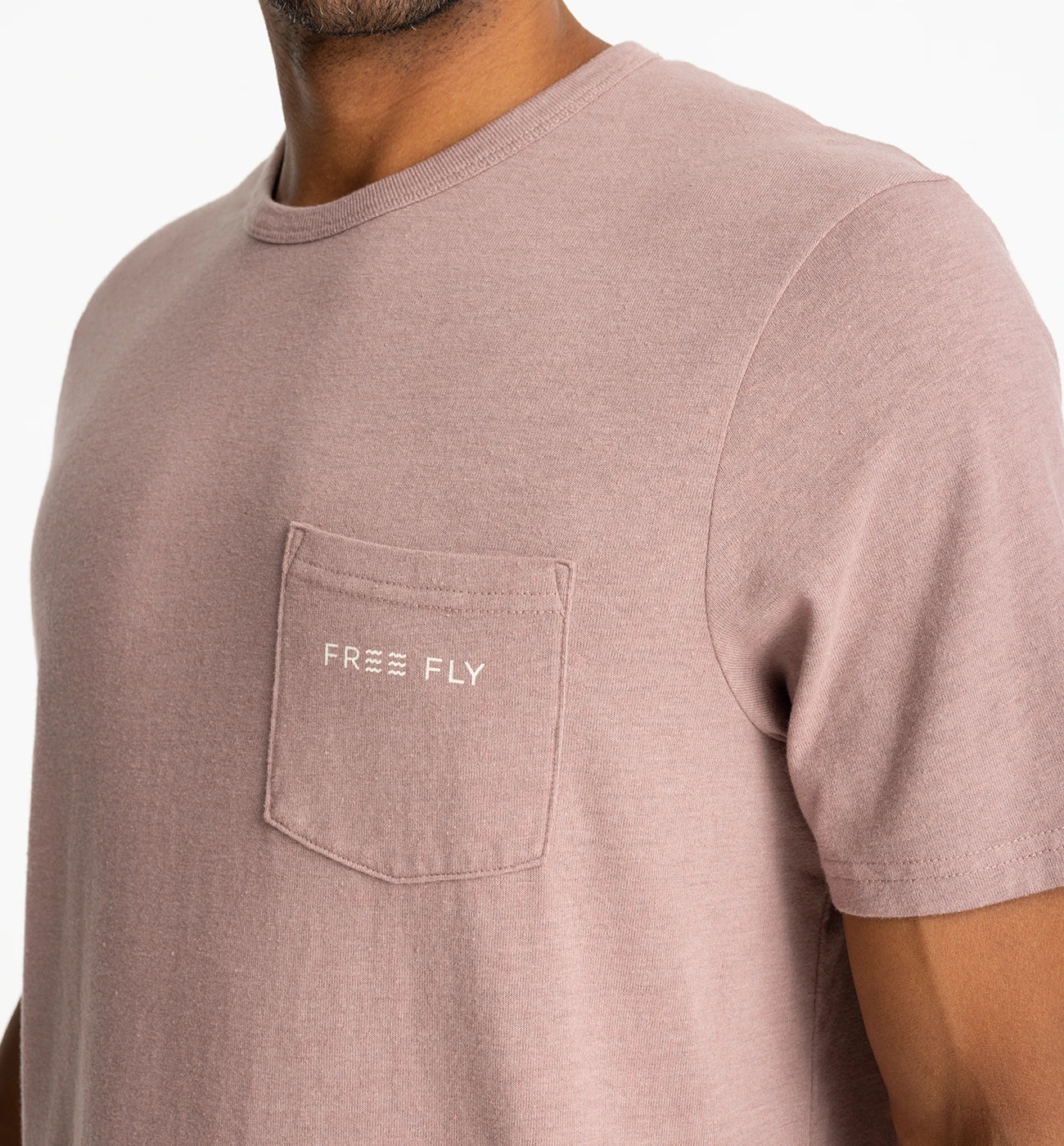 Comfort On Pocket Tee - Heather Fig