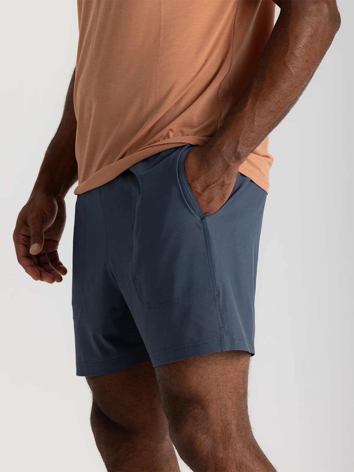 Men's Bamboo-Lined Active Breeze Short – 5.5" - Blue Dusk II