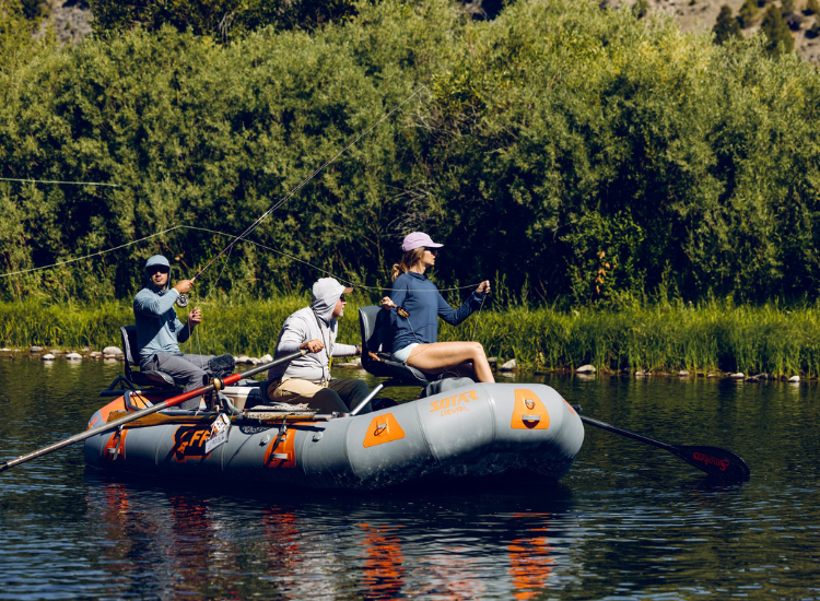 Group on a fishing trip in Montana