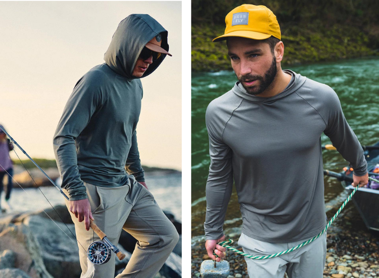 Men in the Free Fly Bamboo Flex Hoodie