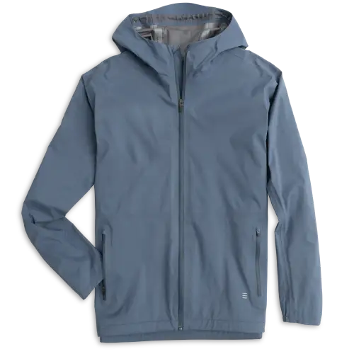 gridback rain jacket heron blue