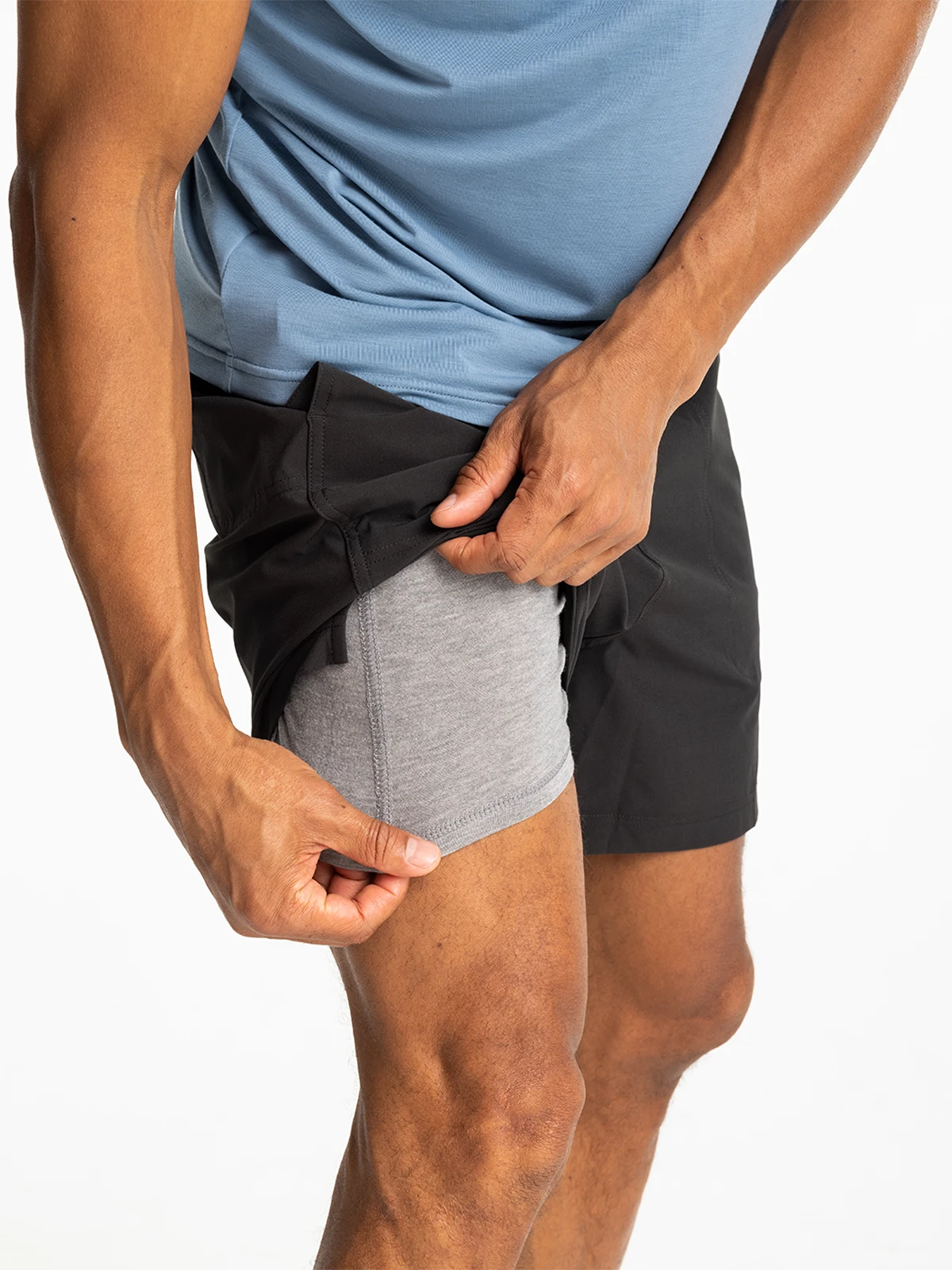 Men's Bamboo-Lined Active Breeze Short – 5.5" - Black