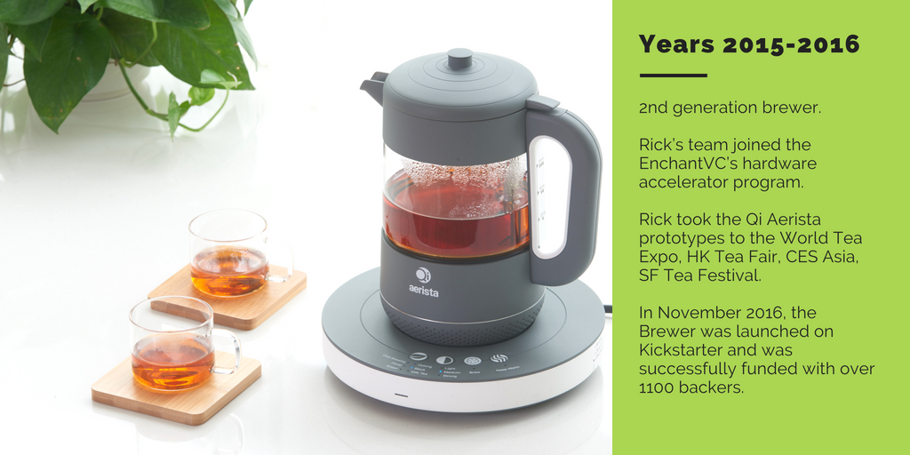 Qi Aerista - Smart Tea Brewer for Every Type of Tea by Rick Ha — Kickstarter