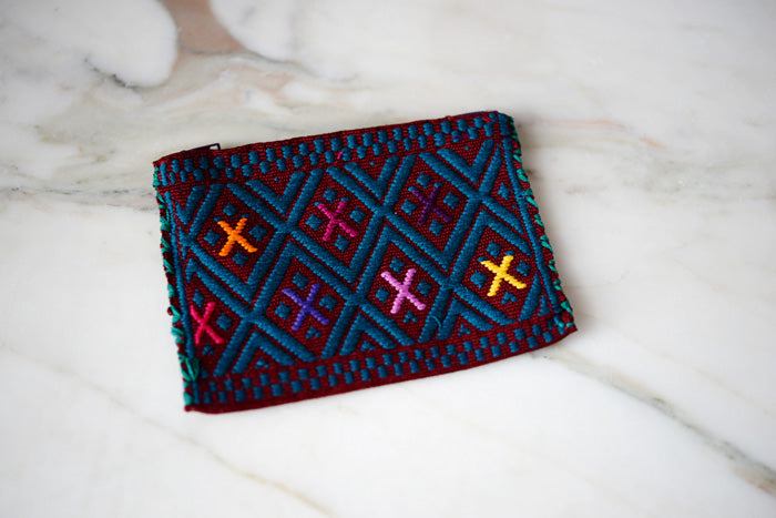 Embroidered Mexican Coin Purse - handmade in Chiapas | The Little Pueblo