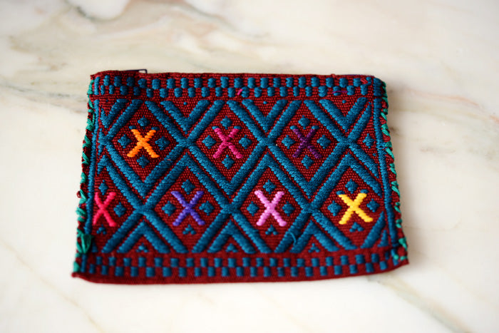 Embroidered Mexican Coin Purse - handmade in Chiapas | The Little Pueblo