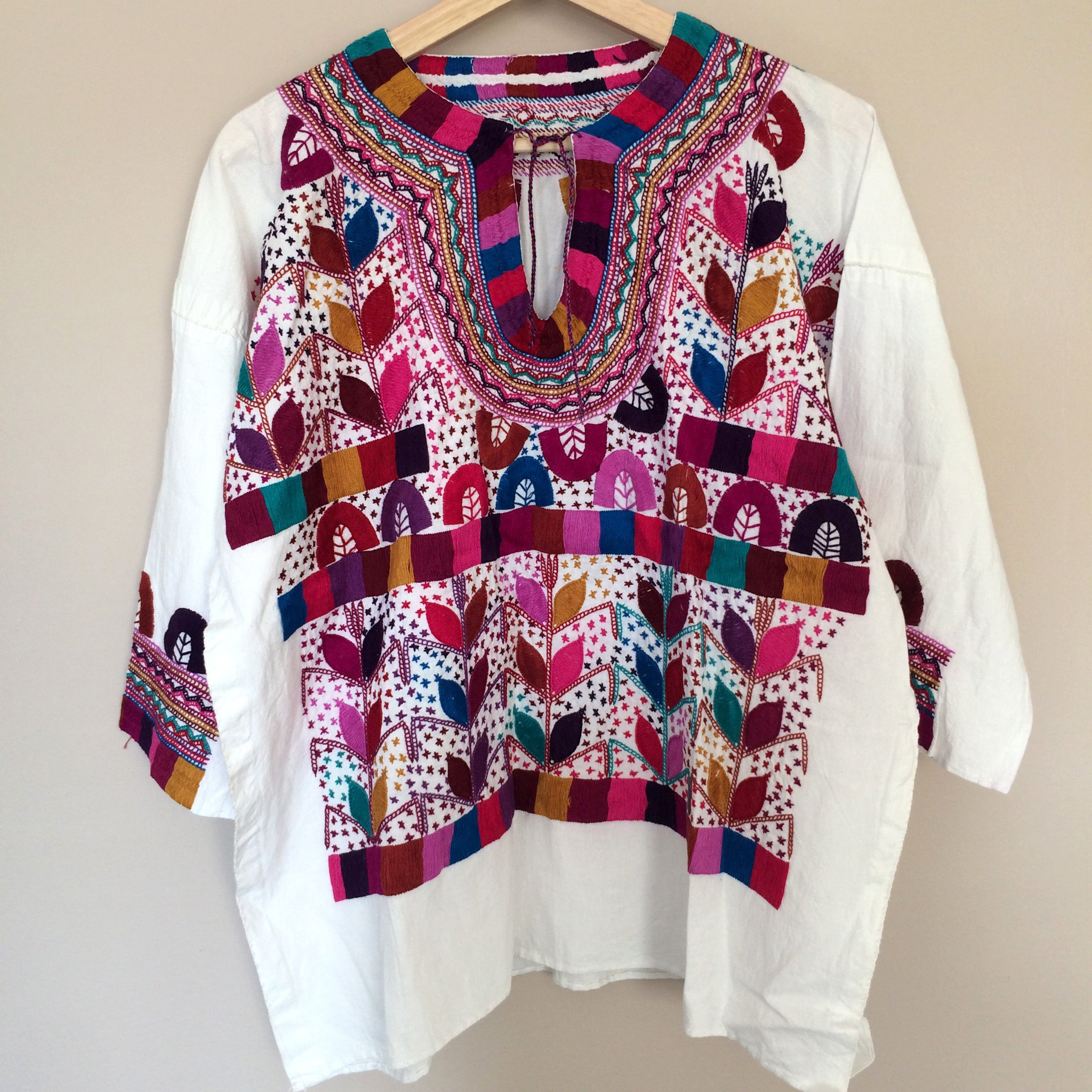 Mexican Embroidered Shirt Handmade in Chiapas | eBay