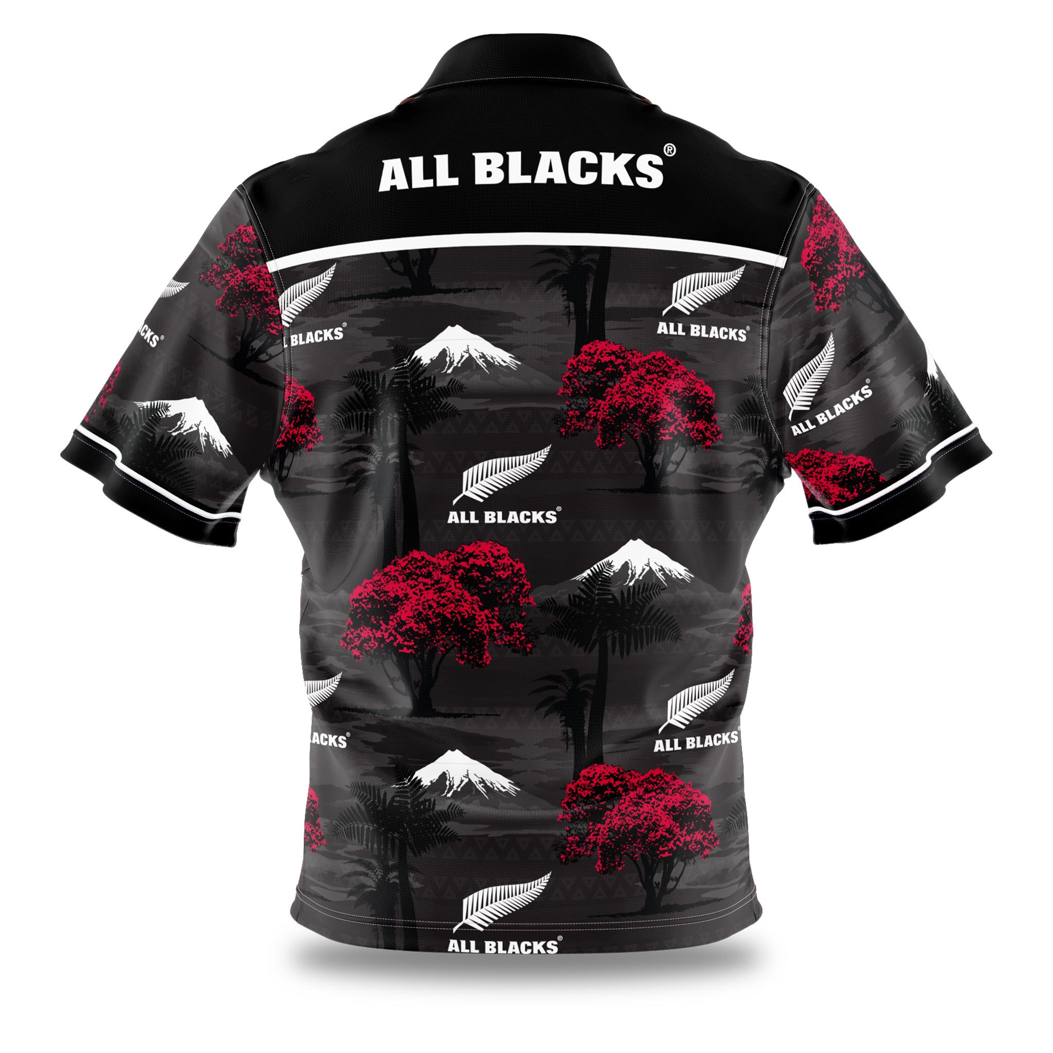 all black hawaiian shirt