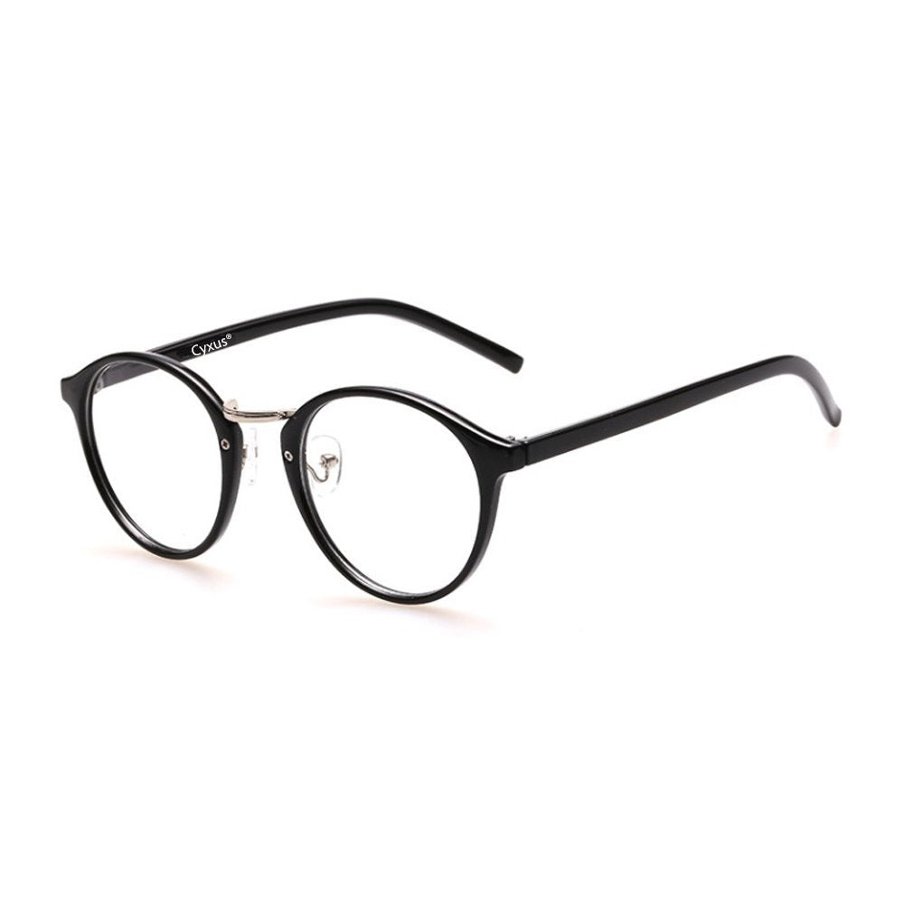 Clearance Sale] Cyxus Anti Blue Light Blocking Eyeglasses Computer Glasses  TR90 Frame Lightweight Retro Round Glasses Anti Eye Fatigue Headache Eyeglasses  8010