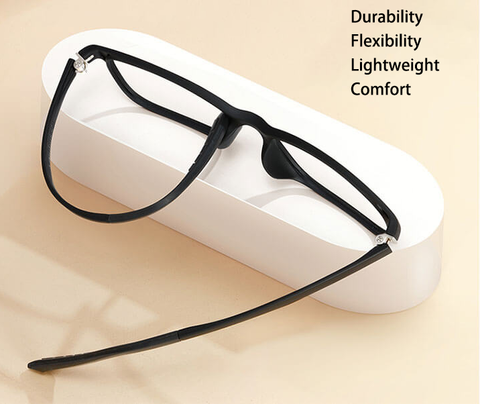 TR 90 glasses are durable, flexible, lightweight and comfortable.