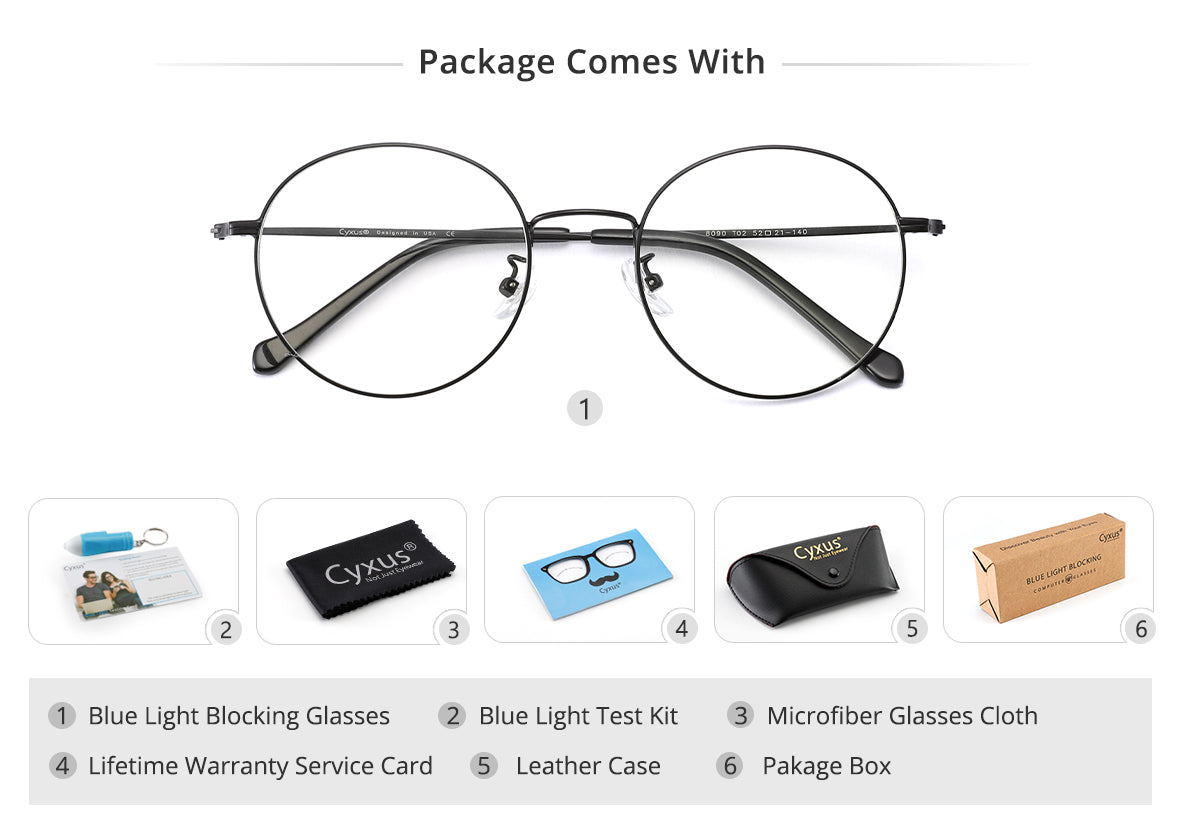 cyxus blue light filter glasses 8090