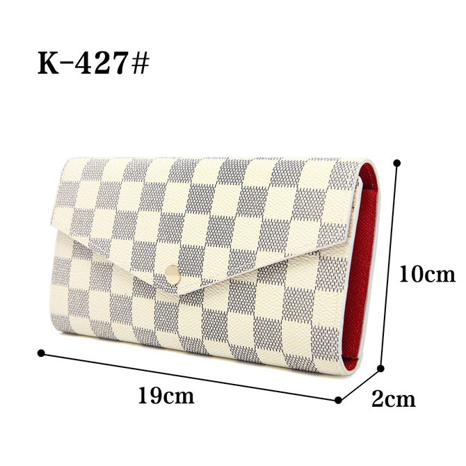 Lulu Louis Vuitton Inspired Purse / Wallet - White Check – Style Of Beyond