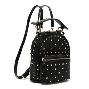 Backpack Mini Black Leather Woman Shoulder Bag New Leather Girl Fashion Handmade Ebay