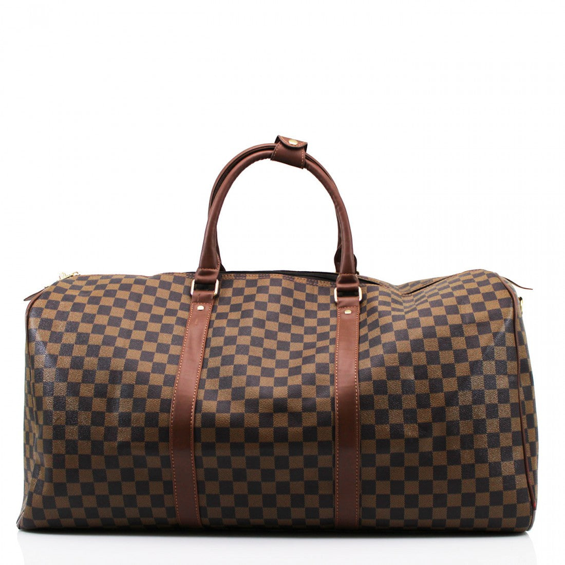 &#39;Take Me Away&#39; Louis Vuitton Inspired Weekend Bag - Brown Check – Style Of Beyond