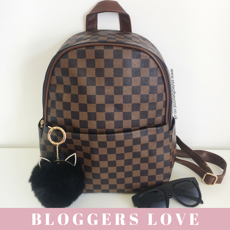 'Day Trip' Louis Vuitton Inspired Backpack - Brown Check – Style Of Beyond