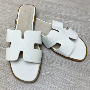 hermes slip on sandals