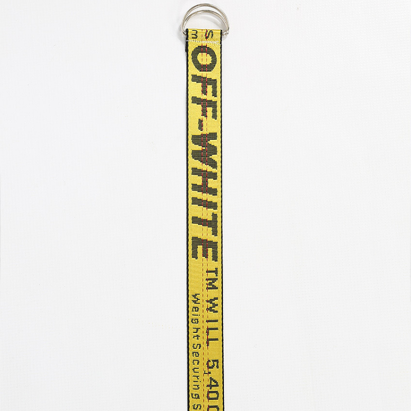 Off White Slogan Industrial Belt - Yellow – Style Of Beyond