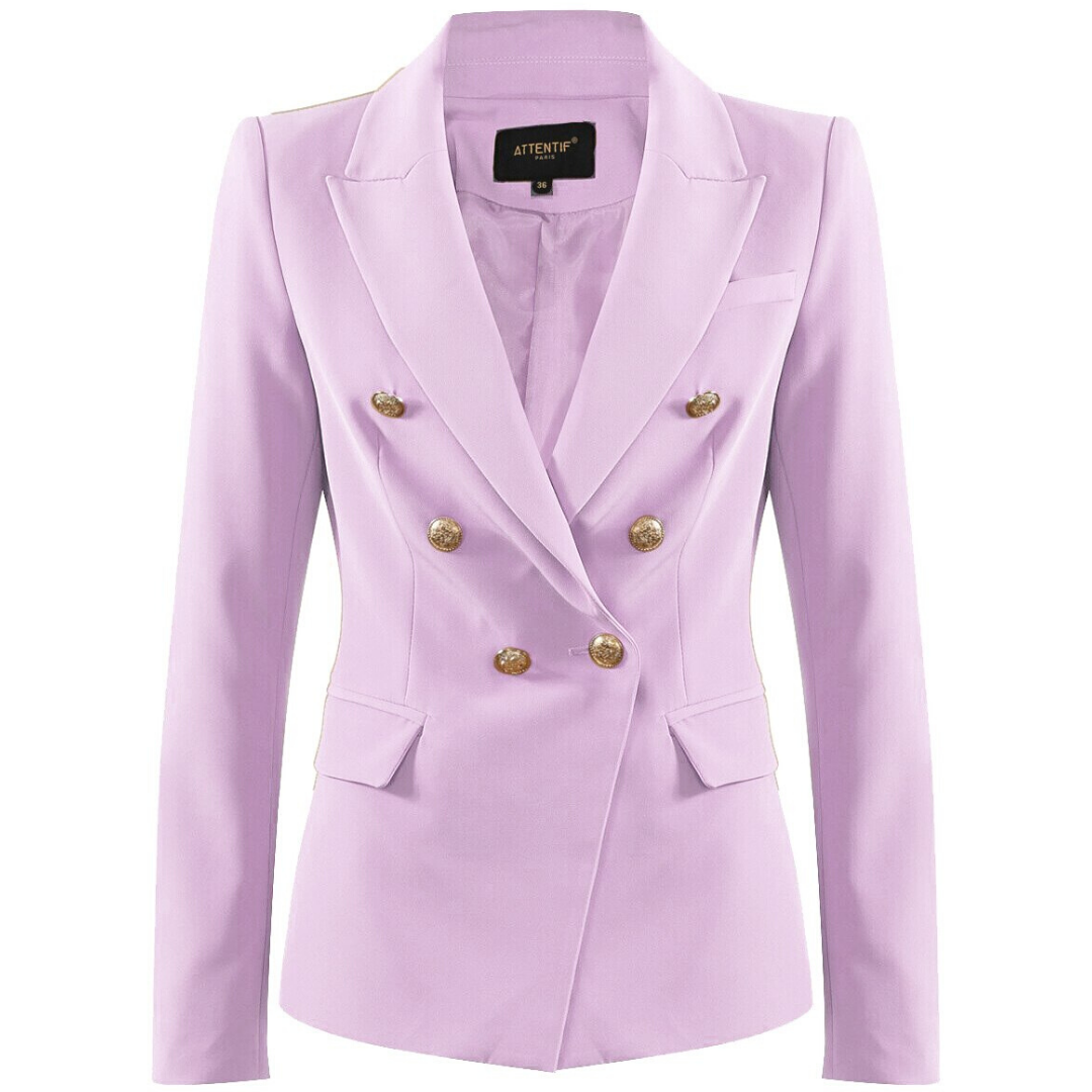 Victoria Balmain Inspired Tailored Blazer - Lilac – Style Of Beyond