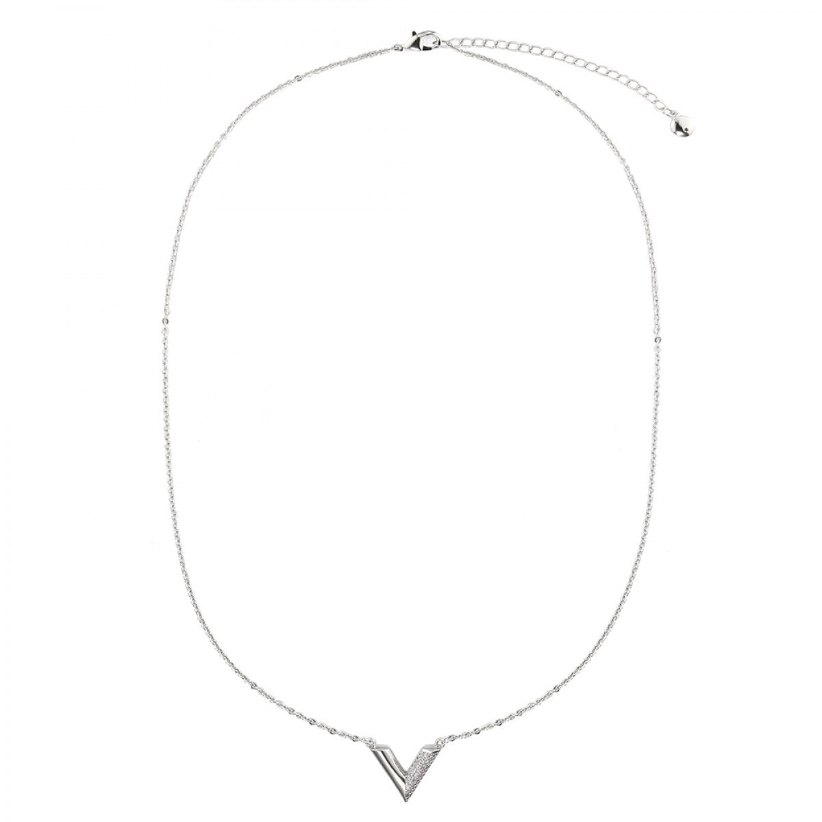 Shop Louis Vuitton V 2019 SS Essential V Necklace (M00857) by Ravie