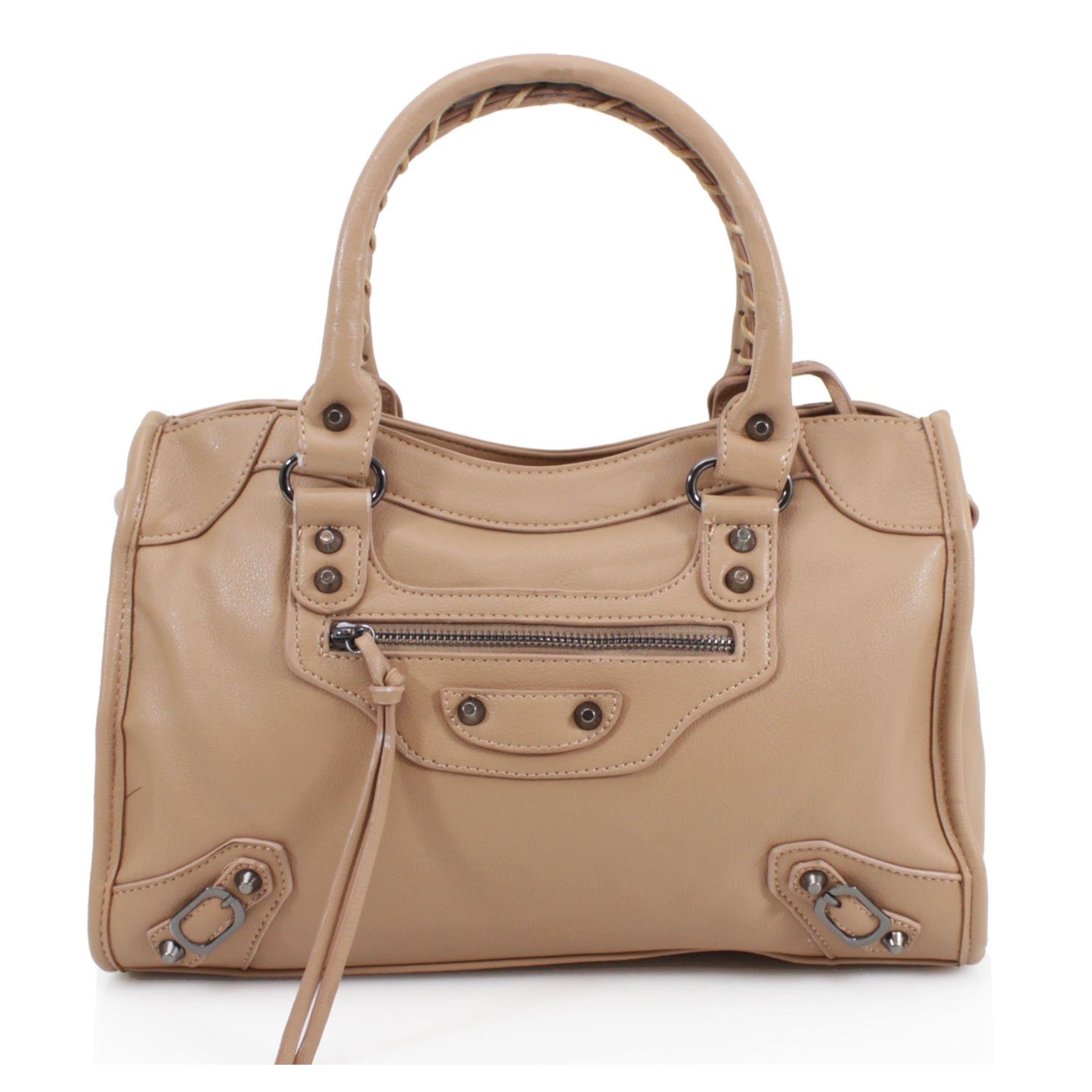 City Balenciaga Inspired Tote Bag - Nude – Style Of Beyond