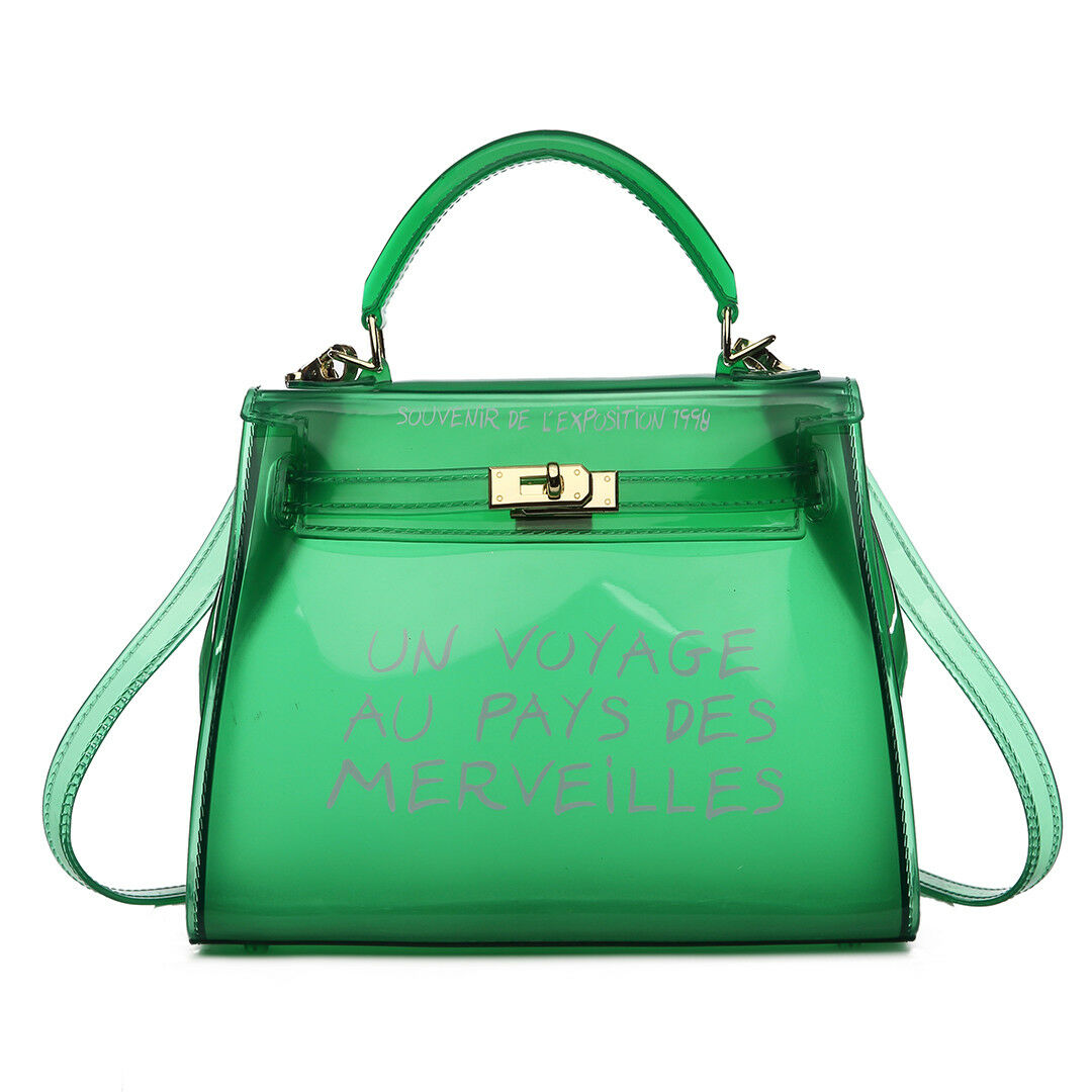 Voyage Clear Mini Hermes Inspired Bag - Green – Style Of Beyond