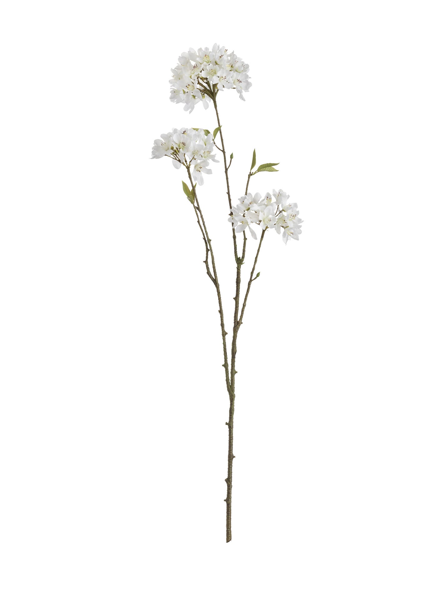 Faux White Blossom Stem Hudson Home