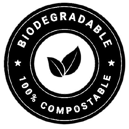 100% biodegradable and compostable