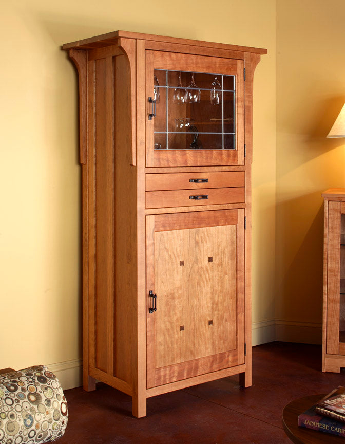 Wine Cabinet Hardwood Artisans Handcrafted Dining Furniture