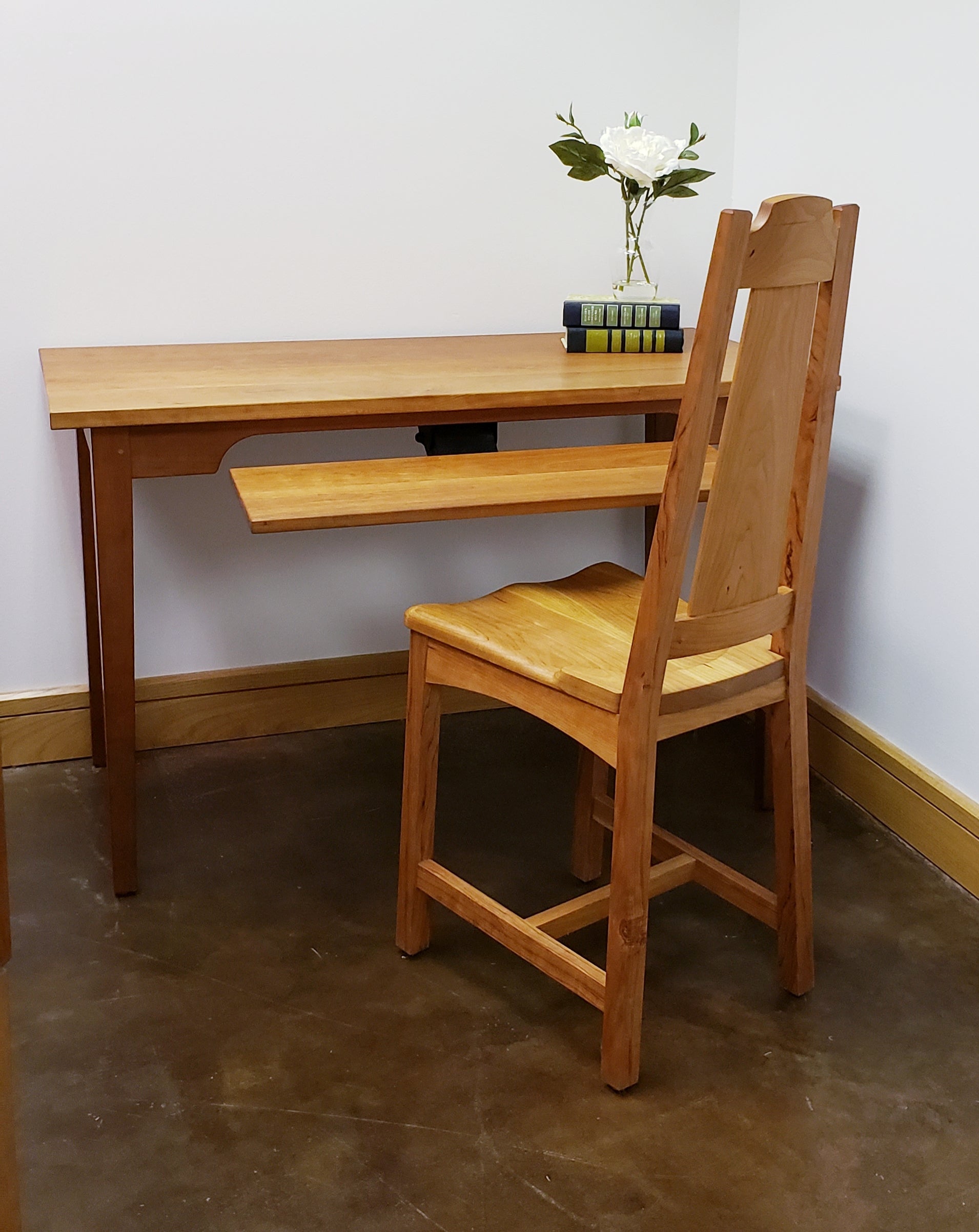 Small Table Desk Hardwood Artisans Handcrafted Office Furniture