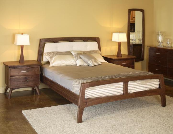 linnaea bed | hardwood artisans handmade bedroom furniture